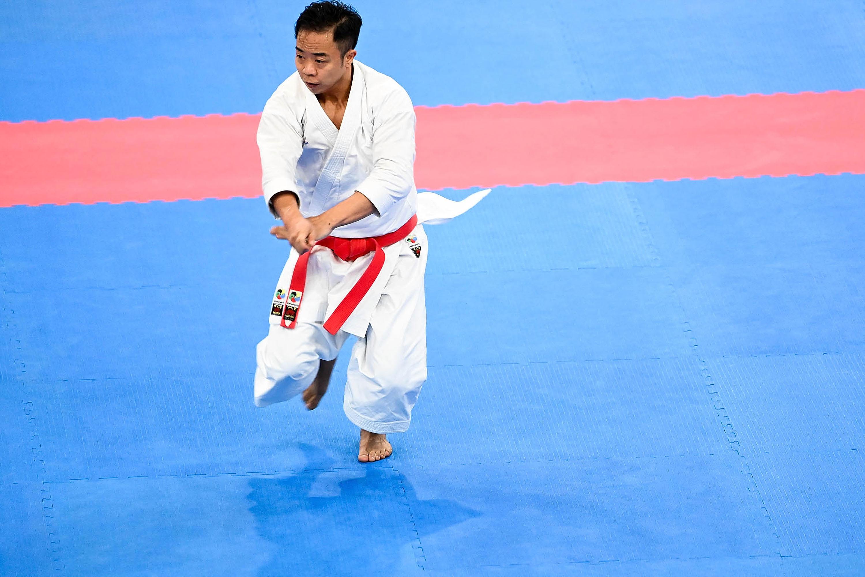 空手道比赛,自然美景中的精神之旅挑战与荣耀之战