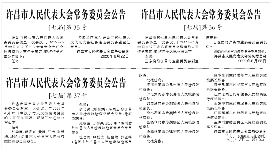 许昌最新人事调整及老友记中的温情日常