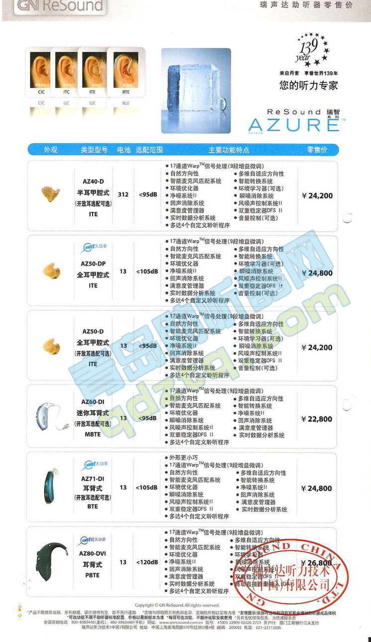瑞声达助听器价格表详解，你了解多少？