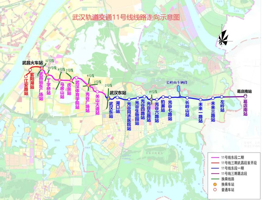 武汉地铁11号线最新线路图，穿越城市脉络，探寻小巷独特风味之旅