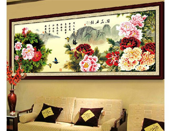 最新款客厅十字绣大全,审美价值与文化热点的完美融合