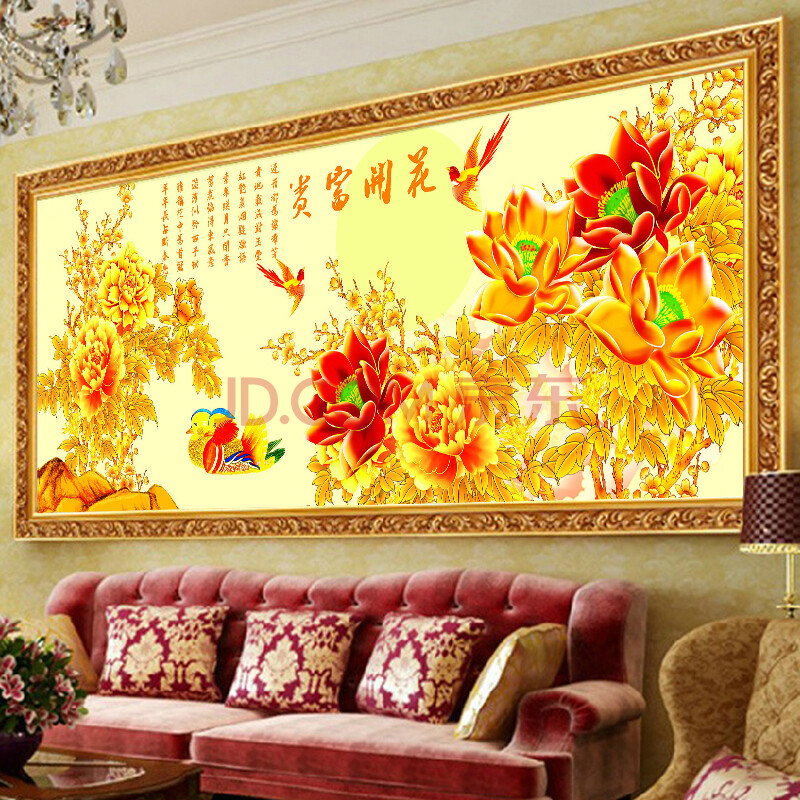 最新款客厅十字绣大全,审美价值与文化热点的完美融合