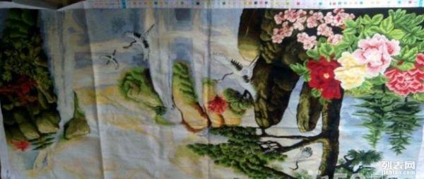 一针一线绘人生，江山如画十字绣最新版壮丽画卷呈现眼前