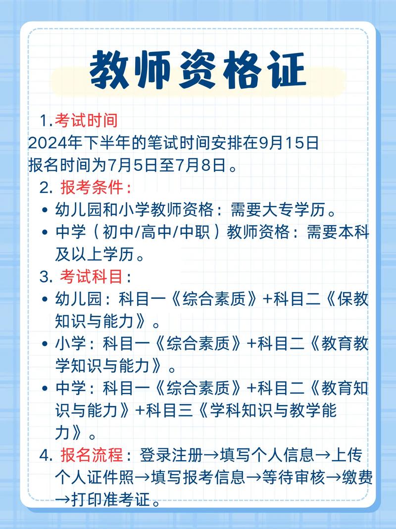 最新教师资格证考试概览及指南
