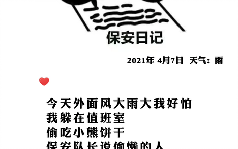 最新保安日记，日常记录与成长见证